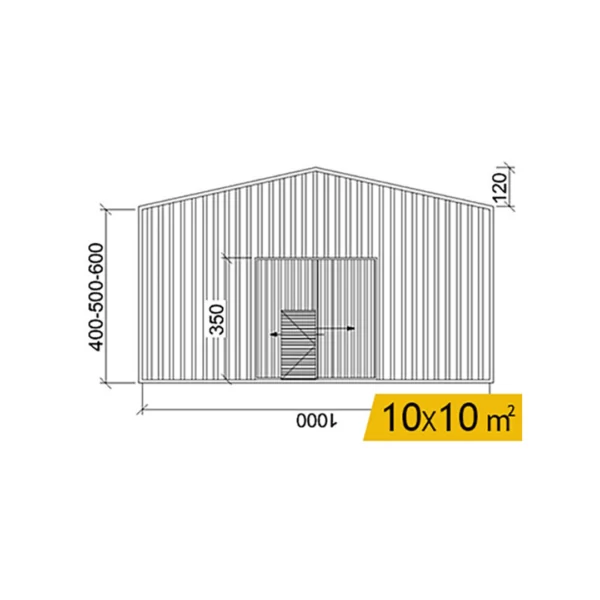10X10 M² Hangar - Görsel 2