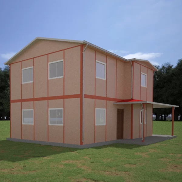 141 M² Çift Katlı Prefabrik Ev - Görsel 3