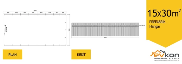 15X30 M² Hangar - Görsel 3
