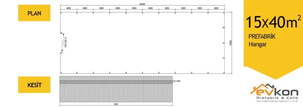 15X40 M² Hangar - Görsel 3