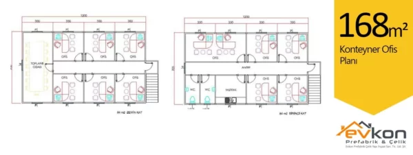 168 M² Konteyner Ofis - Görsel 3