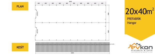 20X40 M² Hangar - Görsel 3
