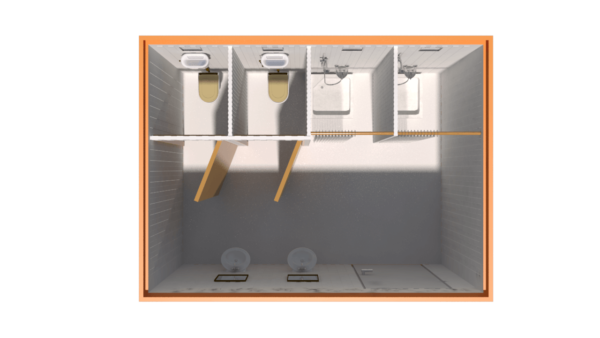 300×400 Konteyner Wc & Duş - Görsel 3