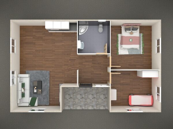 73 M² Tek Katlı Prefabrik Ev - Görsel 3